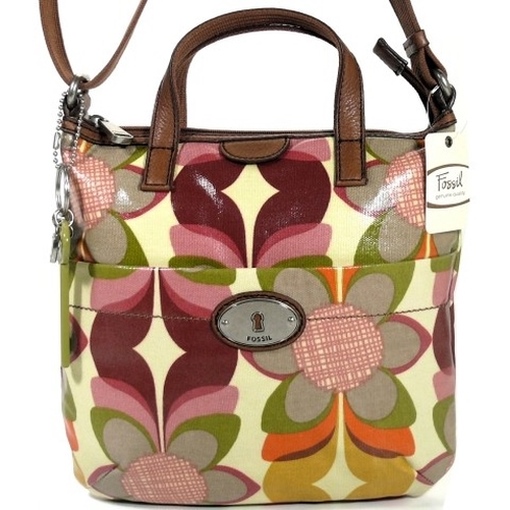 FOSSIL KEY PER BLUME ROSA ZB5125 815 HAND TASCHE SCHULTERTASCHE